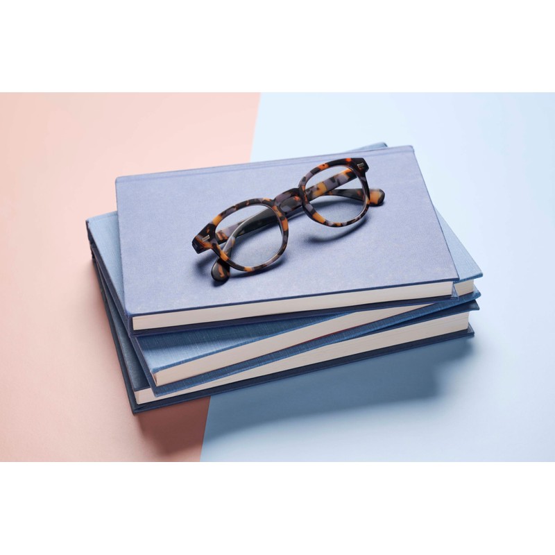 Peepers by PeeperSpecs Men's Headliner Round Reading Glasses, Gray botanico,