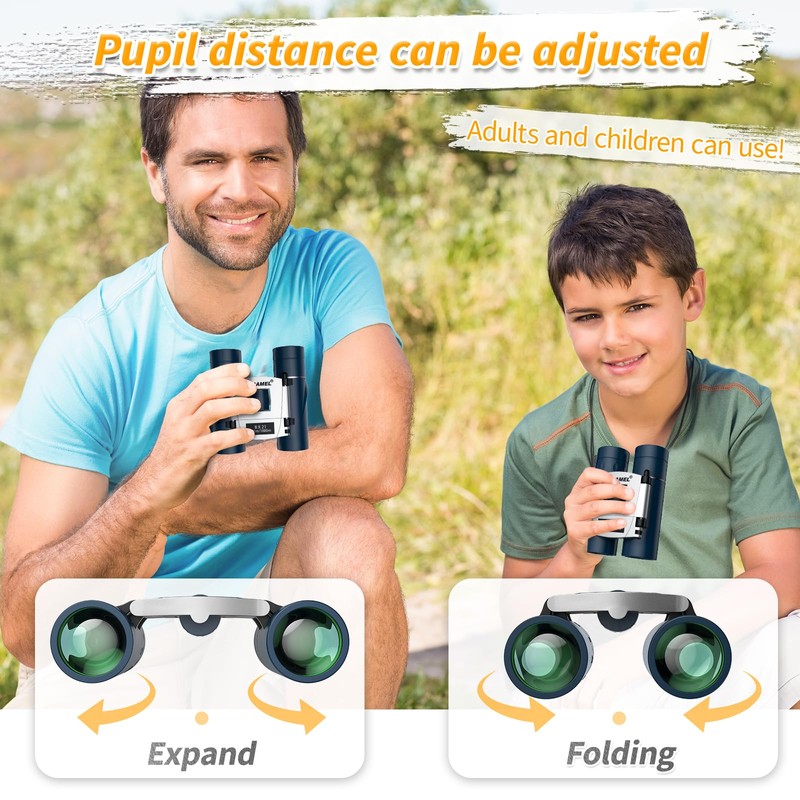 USCAMEL Binoculars Kids, Compact Binoculars Childrens, Waterproof Small Binocular For