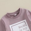 Toddler Baby Girl Clothes Long Sleeve Letter Print Sweatshirt and