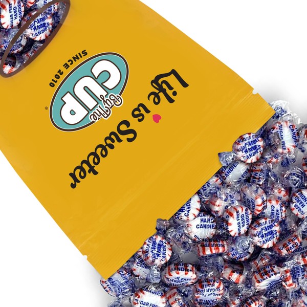 By The Cup Sugar Free Starlight Mints, 1 Pound Bulk