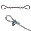 TERF TERF? 8 Pcs Wire Rope Cable Clip Clamps M8