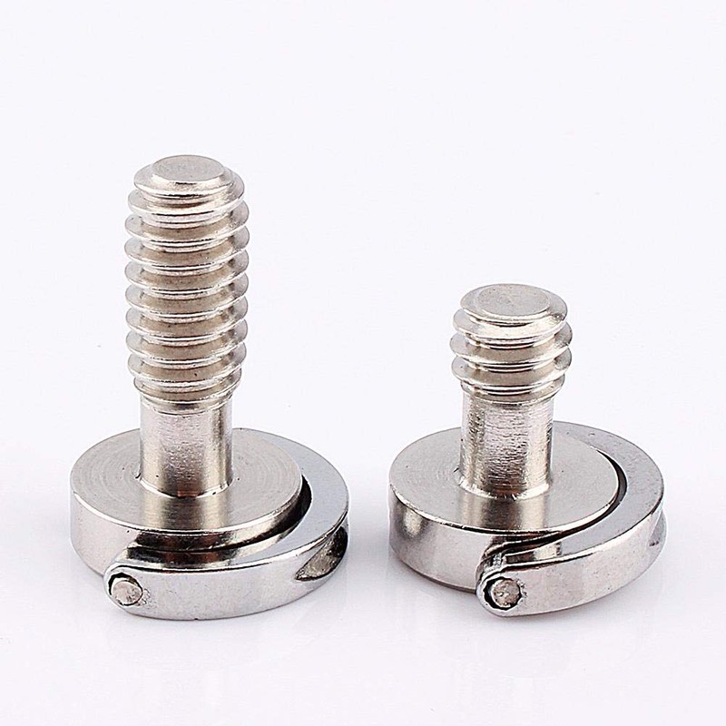 1/4" D‑Ring Screw, Stainless Steel D Shaft D-ring 1/4" Mounting