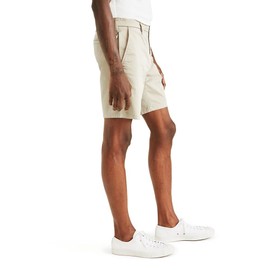 Dockers Men's Ultimate Straight Fit Supreme Flex Shorts (Standard and Big & Tall), Porcelain Khaki, 44