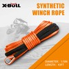 Xbull 5.5MM x 13M Synthetic Winch Rope with Hook Electric