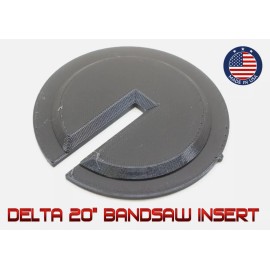 DNA Bandsaw Table Insert Plate for Delta Rockwell Milwaukee 20 inch Throat Plate 20"