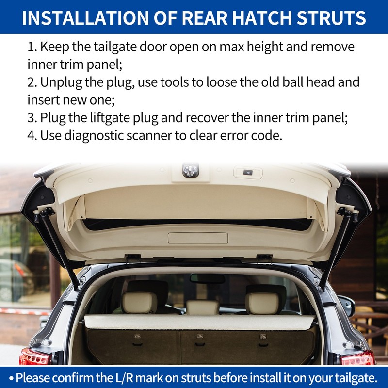 X AUTOHAUX Rear Left Right Tailgate Power Lift Support for