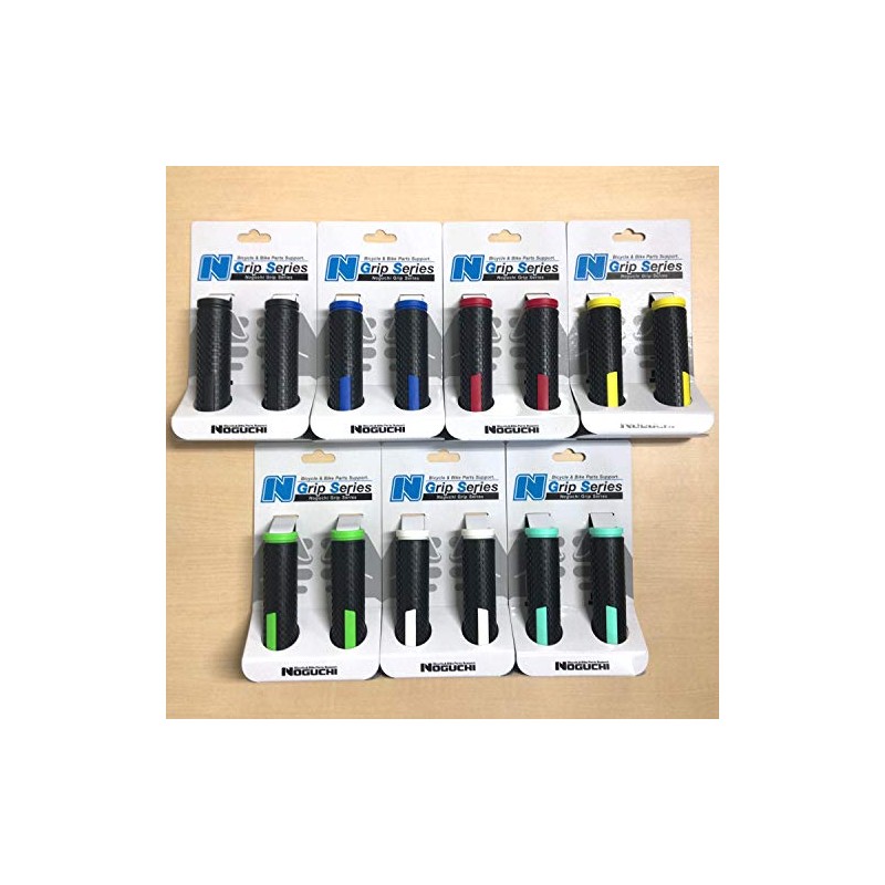 NOGUCHI NGS-006 Bicycle Grip, Left & Right Set, Green