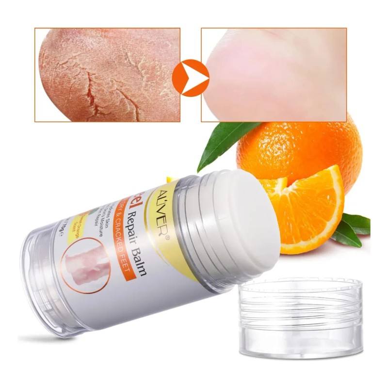 Balsamo De Naranja Pies Secos Talones Agrietados Reparación