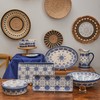 Bico Blue Talavera Ceramic Sugar and Creamer Set, Sugar Bowl