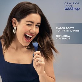 Clairol Raíz Touch-Up by Nice'n Easy Tinte permanente para el cabello, 2 colores de cabello negro, paquete de 1
