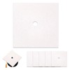 YENKEN 5-Pack White Glitter Cardstock Paper - 2025 Congrats Grad
