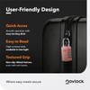 NOVLOCK Suitcase Padlocks – TSA Approved Suitcase Locks with 4-Digit