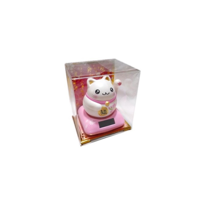Solar Maru Happy Maneki Cat Cherry Blossom