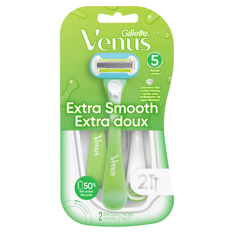 Gillette Venus Extra Smooth Green Disposable Women's Razors - 2