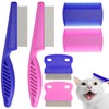 Flea Comb for Cats Dogs, 6 Pack Flea and Lice