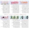 Chisafly Nail Stickers Flower White Petals Transparent Cherry Blossom Nail