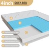 4 Inch Gel Memory Foam Sofa Mattress Cushion Full Size