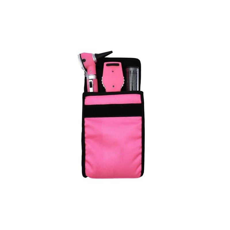 Estuche de Diagnostico Oto/Oftalmo, Lona, FO, Led, Rosa