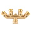 Brass Garden 4-Way Hose Splitter Hose Adapter Ball Valve Water