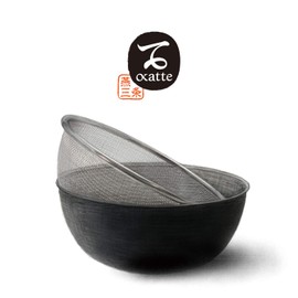 Wahei Freiz OK-002 Tsubame Sanjo Okotejirushi Stainless Steel Colander Ball Set, 7.1 inches (18 cm)