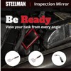 Steelman 24-inch Lighted Inspection Mirror Tool, Flexible Shaft with Thumb