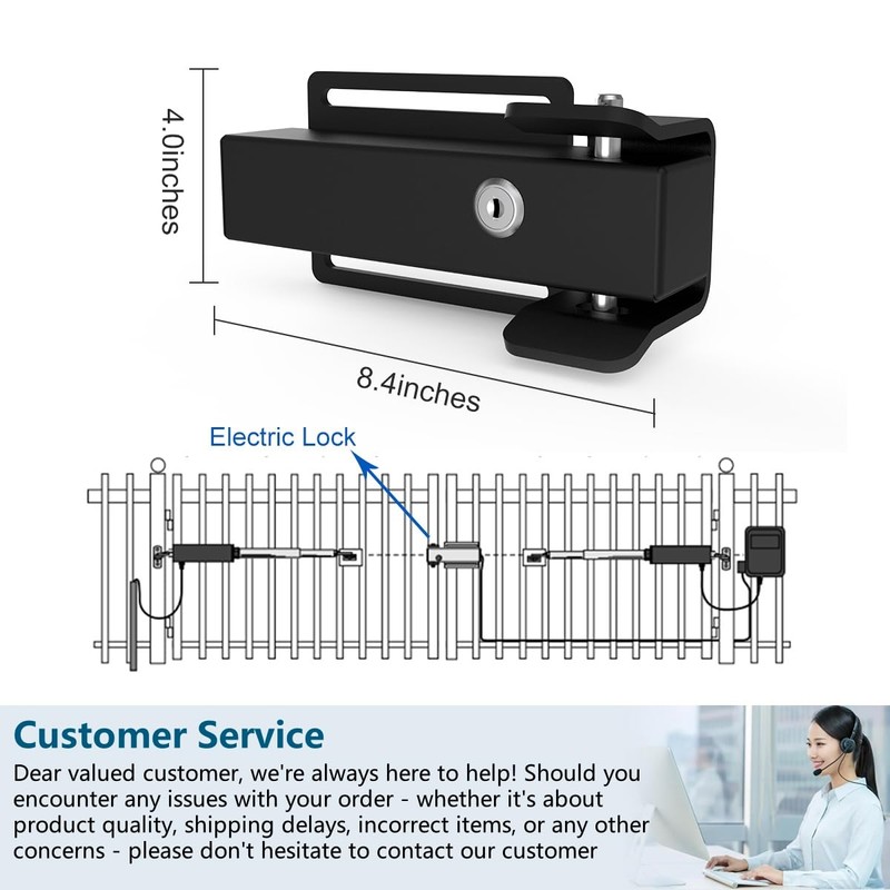 Automatic Electric Gate Lock for Swing Gate Opener Automatic Gate