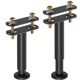 2 Pcs 7"-13" Adjustable Bed Legs, YELIKIT Adjust Height Bed Support Legs for Bed Frame/Bed Center Slat, Metal Adjustable Furniture Replace for DIY Furniture, Kitchen Cupboard Sofa Beds(18-33CM)