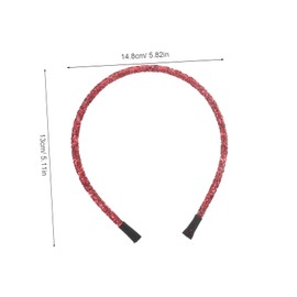 SAFIGLE 5PCS Festive Glitter Headbands for Women Holiday Hair Accessories with Dazzling Effect for Christmas Year Celebrations Easy Wear Travel Friendly for All Hair Types