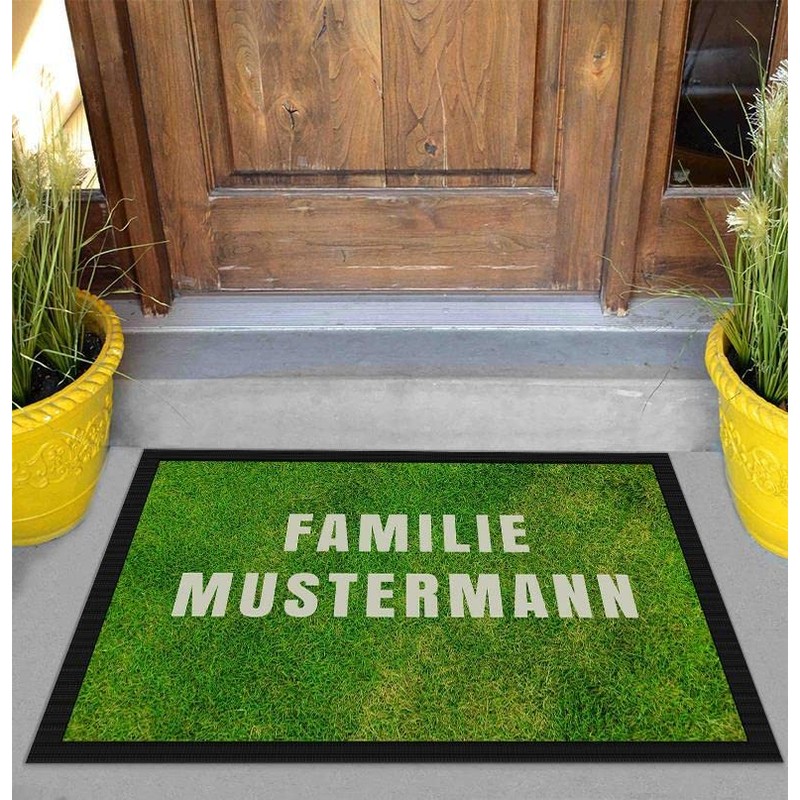 PR Print Royal Doormat with Desired Text - Various Sizes