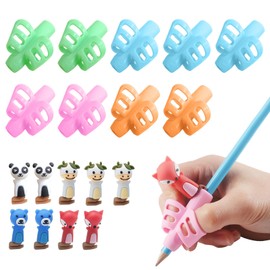 EUPSIIU Pack of 18 Pencil Grips, Pen Holder Children, Pen Writing Aid for Children, Grip Set, Posture Correction Tool for Preschool Children, Writing Aid, Posture Correction (Multi-Colour)