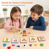 120-Piece Montessori-Inspired Matching Puzzle Set – Wooden Logic and Cognitive