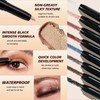 Brown Eyeshadow Pencil, Smooth Shimmer Cream Eyeshadow Stick, High Pigmented