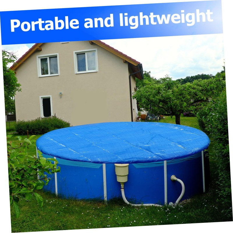 MERRYHAPY 10-foot Diameter Round Pool Cover Weatherproof Ideal for Inflatable