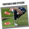 OHPHCALL 2pcs Golf Divot Repair Fork for Golfing Training Green
