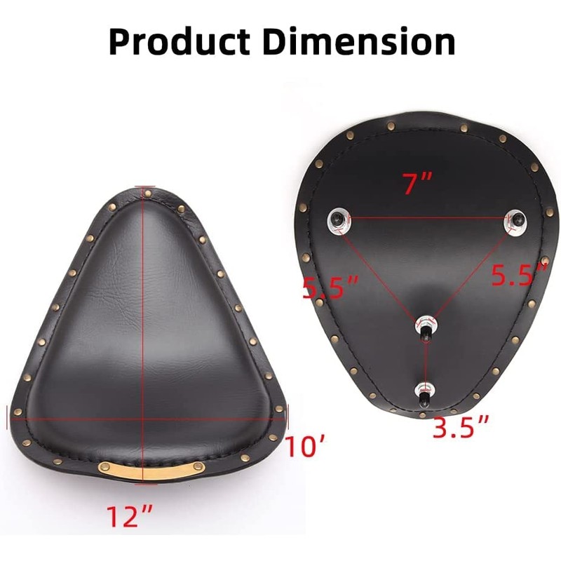 Black Motorcycle Solo Seat Fits for Sportster XL 1200 883