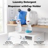 2 Pack Laundry Detergent Dispenser Cup Holder, Nozzle Button，Easily No