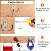 6 PCS Double Prong Robe Hooks Dual Coat Hooks Door