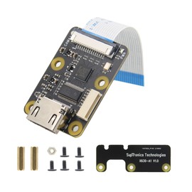 Geekworm X630 V1.5 Hdmi to CSI-2 Module for Raspberry Pi, Hdmi Input Bridge TC358743 Supports up to 1080p/25Fps Compatible with Raspberry Pi 4B/3B+/3B/3A+/Pi Zero/Zero W/Zero 2W