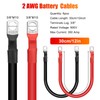 Linkstyle 6PCS 2 AWG Battery Cables, 30CM 2 Gauge Pure