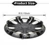 VekAuto 4 Pcs Car Wheel Rim Hub Cover Wheel Hub
