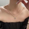 Birthstone Necklace for Women Dainty Crystal Birthstone Pendant Necklace for