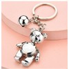 KUPOOL Cartoon Bear Keychains Animal Alloy Pendant Keyring Fashion Metal
