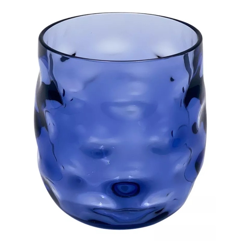 Home Ideas Set 4 Vasos Old Fashioned Wave Acrilico 440