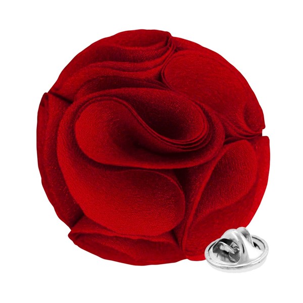 Vittorio Vico Rose Flower Lapel Pin for Men - Rose