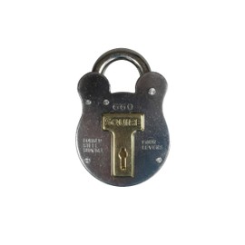Squire Padlock - 4 Brass Levers Steel - 64mm 660 by Henry Squire