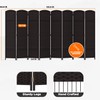 Room Divider 8 Panel Screen 5.6 Ft Tall Partition Room