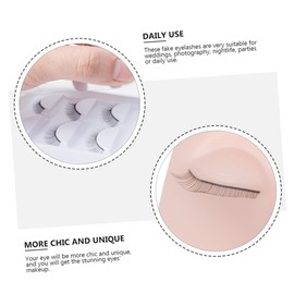 Minkissy 3 Sets Practice False Eyelashes Fake Fake Eyelashes Makeup Women Eyelash Natural False Eyelashes Salon Eyelashes Dense Eyelashes Creative Eyelash Fiber