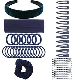 43 Piece Back to School Hair Accessories Set for Girls - Colour Options Available