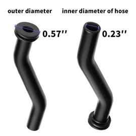 Vacuum Hose Fit for John Dee re Mower - 596163 Vacuum Hose Compatible with John Dee re D140 D160 Lawn Mower Tractor, 593998, 797408