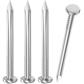 VGBUY 1300PCS Stainless Steel Hardware Nails, 3/4 Inch ×17Gauge Flat Head Nails for Hanging Pictures,Picture Hanging Nails, Small Nails, Wall Nails, Wood Nails, Finishing Nails